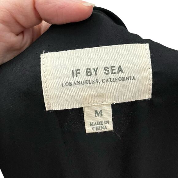 Anthropologie If By Sea Wrap Dress Medium Chiffon High Low Ruffle Asymmetrical - Picture 6 of 8